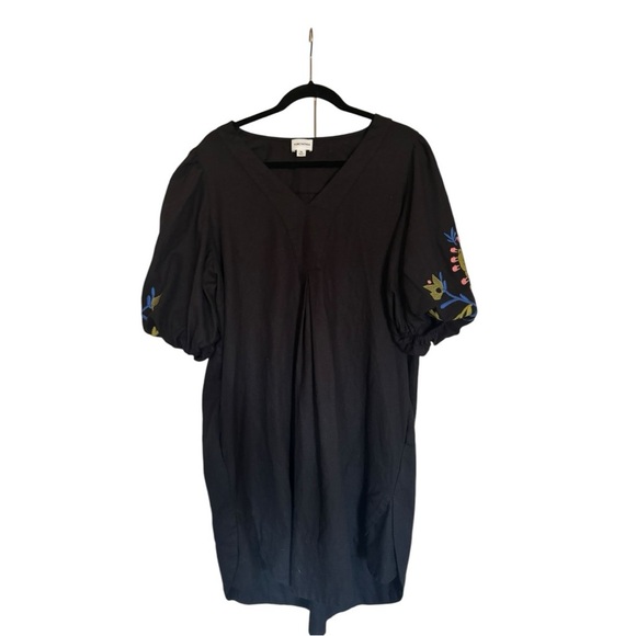 Forcynthia Embroidered Black Dress Size Extra Large (XL) - Picture 1 of 7